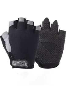 Half Finger Sports Cycling Gloves For Men & Women, Outdoor Fitness Gym Gloves Anti-Callus Thickened Non-Slip Breathable Thin Gloves For Summer