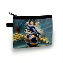 Coin Wallet In Colourful-Red/Blue/Black Festive Astronaut Printed Coin Wallet - Casual Style, Polyester Material - Multicolor - View 13