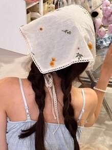 1 件时尚波西米亚黑金属朋克头巾头带，适合音乐节派对和日常佩戴时尚发饰波西米亚风发带 - 棕色 - 查看 6