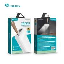 Lyzon Bateria Power Bank Amperaje 100% Real 20,000 mAh LY-03 - Blanco - Ver 2