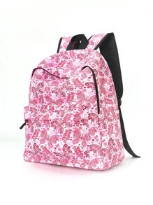 1pc Big Kids Girls Fashion Casual Purple Butterfly Print Backpack Primary School Middle School Students Large Capacity Multi-Layer Schoolbag Highly Attractive Adjustable Shoulder Strap Girls Backpack Can Hold A4 Paper Books Laptop Suitable For Daily Campus Travel Holiday Gift