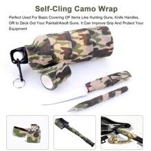 6 cuộn băng thun tự dính 5cm x 4,5m, băng ngụy trang, băng thể thao, băng quấn, họa tiết ngẫu nhiên - Nhiều màu - Xem 7