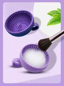 1 件硅胶化妆刷清洁垫，化妆工具刷清洁刷板