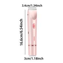 Women's Electric Bikini Trimmer - Rechargeable 2-In-1 Body & Facial Hair Removal Device, IPX7 Waterproof Wet/Dry Use, Dual-Head Hair Trimmer For Face, Underarms, Legs, Grooming Tool