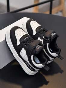 1 Pair Of Baby Sports Shoes, Suitable For Children's Casual Sneakers For Both Male And Female Students. The New 2025 Model Is Suitable For All Seasons - Black - View 1