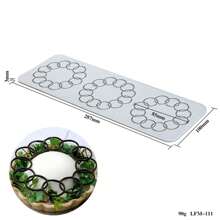 Flower Leaf Patterns Cake Lace Mat Fondant Silicone Mold DIY Craft Baking Decoration Tools Cooking Printing Mold - White - View 14