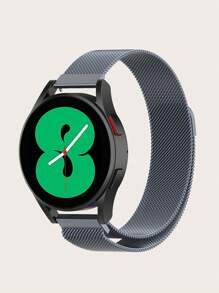 1pc Solid Stainless Steel Quick Release Magnetic Mesh Milanese Loop Smartwatch Band, Compatible With 40mm/42mm/43mm/44mm/45mm/46mm/47mm Galaxy Watch 7/6/5/4