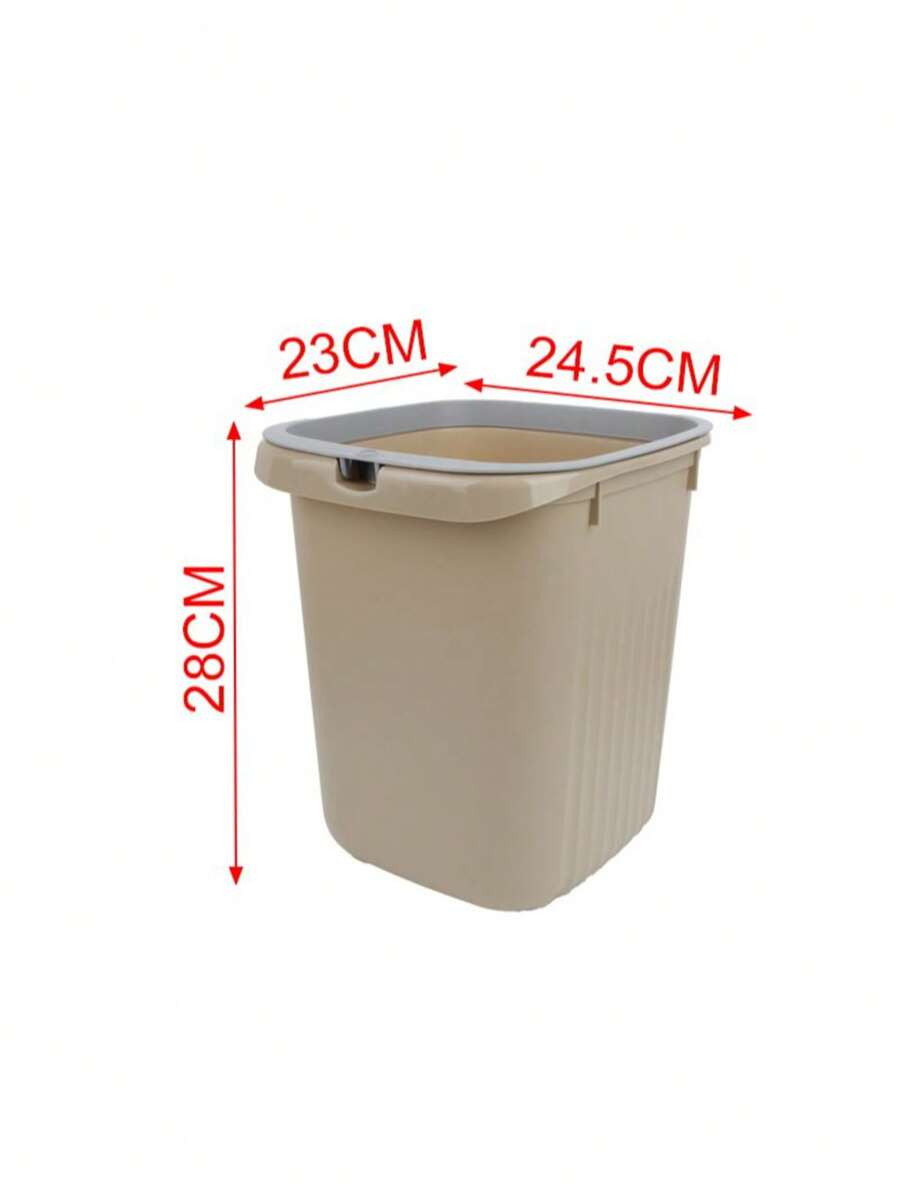 Household Trash Can For Living Room, Bedroom, Kitchen, Bathroom, Toilet Home Bathroom Decor Summer