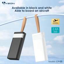 Lyzon Bateria Power Bank Amperaje 100% Real 20,000 mAh LY-03 - Blanco - Ver 3