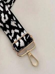 Jacquard Braided Polyester Wide Strap Adjustable Thickened Bag Strap Accessories All-Match Shoulder Crossbody(120cm/47.24in) Leopard Print Cheetah Print