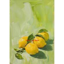 1 件墙面艺术海报无框现代复古餐饮水果橙子鳄梨番茄咖啡海报和印刷品帆布画墙壁艺术图片用于食物厨房装饰