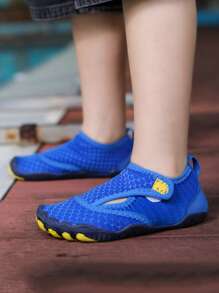 Zapatos de agua y zapatos para vadear al aire libre para niños, con opciones de multicolor a juego entre padres e hijos, Top de tela transpirable, suela suave antideslizante, adecuados para excursionismo al aire libre y actividades acuáticas de niños