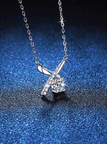 3 件 925 纯银 1.1 克拉莫桑石蝴蝶耳环项链套装，优雅的女性珠宝礼物，适合日常佩戴、派对、节日、情人节、母亲节、结婚纪念日