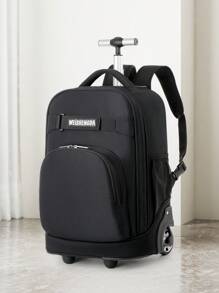 High Quality Multi-Function Rolling Backpack, With Retractable Handle, Large Capacity, Multi-Compartment Design, Quiet Wheels, Oxford Cloth Material, Suitable For Business Travel And Daily Use - Multicolor - View 15