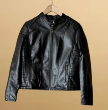 PLUS SIZE LEATHER JACKET