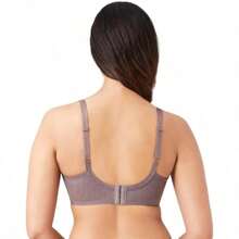 Retro Chic Full Figure Underwire Bra - 卡布奇諾 - 查看 3