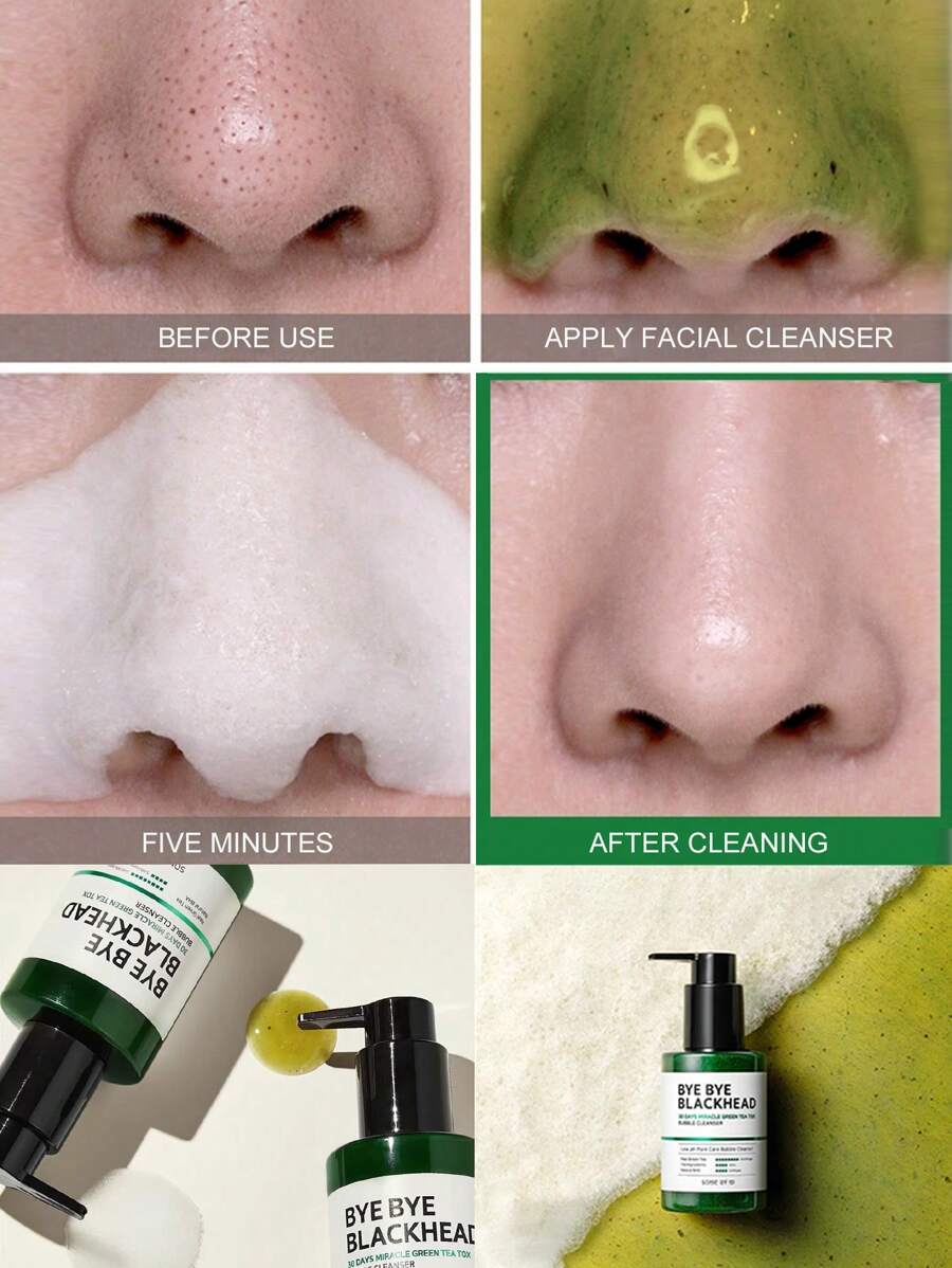 SOME BY MI 再见。黑头30天奇迹绿茶泡泡洁面乳 120克