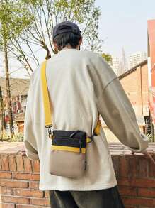 New Crossbody Phone Bag For Men, Commute & Outdoor Casual, Unisex Backpack - Multicolor - View 7