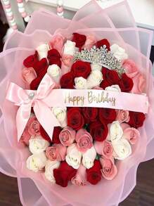 40pcs Flower Wrapping Paper Flower Bouquet Wrapping Paper Sheets With Golden Edge Korean Style Wrapping Paper For DIY Craft Gift Package Decoration Floral Supplies, 23 X 23 Inch, Wrapping Paper, Tissue Paper, Flower Bouquet Supplies (Pink)