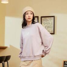 New Balance 女士休闲套头卫衣，基础舒适圆领 WT33514DMY - 淡紫色 - 查看 5