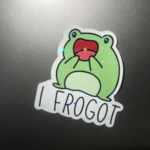 青蛙乙烯基贴纸 - 防水防晒，适合手机、笔记本电脑和汽车、学校用品、返校 - 彩色 - 查看 15