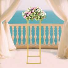 Gold Flower Holder For Home Party Wedding Decorations Flower Stand, Flower Display Rack Decorations For Wedding Party Event, Summer Birthday Gifts Beach Back To School School Supplies Room Decor - Gold - View 1