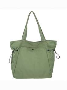 Peach Tree Tote Bag, Shoulder Bag For Men, Canvas Handbag, Shopping Bag, Beach Bag, Reusable Bag, Suitable For University, School, Travel, Thanksgiving, Winter, Computer Bag, Fitness Bag, Hiking Outdoor Casual Travel, Gifts For Friends, Valentine's Day Big Bag Camping