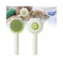 1 件舒适猫咪脱毛刷，带伸缩按钮，宠物美容刷，宠物按摩刷，猫狗脱毛刷，小猫刷毛，狗狗美容，猫狗脱毛 - 彩色 - 查看 3
