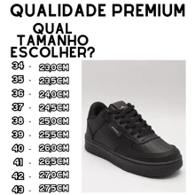 Women's Casual Sneakers Men's Leather Everyday All Stitched Blogger 34 To 43 - 黑色 - 查看 3