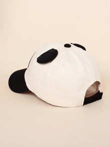 1pc Baby/Toddler Cartoon Panda Baseball Cap, Sun Ion Children Hat, Spring/Summer - Panda - View 4