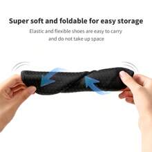 1 Pair Unisex Summer Beach Aqua Socks - Black - View 4