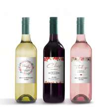 Etiquetas de vino impermeables personalizables: perfectas para bodas, aniversarios y ocasiones especiales. Etiqueta de vinilo personalizada para prosecco, champagne y bebidas espirituosas. De fácil aplicación y de alta calidad. - Multicolor - Ver 7