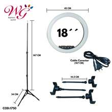 Aro De Luz Profesional 18 Pulgadas Con Tripie - Multicolor - Ver 3