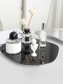 1 buc. Oglindă acrilică asimetrică elegantă, pentru birou, pentru casă modernă, recuzită foto elegantă, organizator de depozitare minimalist nordic și elegant pentru călătorii, perfect pentru Crăciun, Ziua Recunoștinței, Anul Nou și Ziua Îndrăgostiților, îmbunătățește-ți spațiul cu un design funcțional, cadou ideal pentru cei dragi, ridică-ți estetica interioară cu accesorii unice pentru casă.