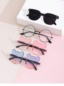 4pcs Fashion Glasses Set For Boys And Girls, Normal Glasses For Daily Decorative Use - Multicolor - View 13