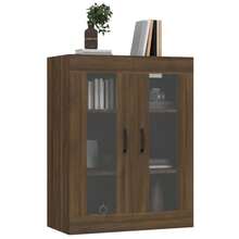 VidaXL Wall Cabinet Brown Oak Effect 69.5x34x90 Cm