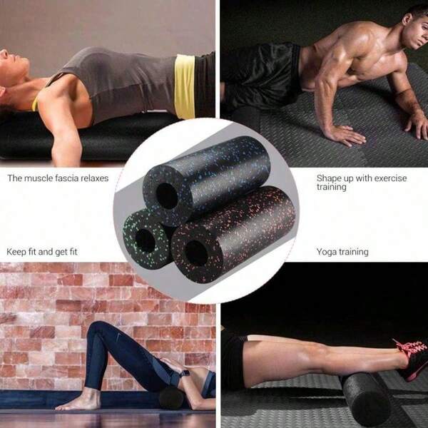 Mini Massage-Roller für Yoga, Pilates, Heimübungen und Fitness zur Muskelentlastung, Tiefengewebemassage und Entspannung verspannter Muskeln (15*5,3 cm) (Bitte keine Fotos machen, wenn sie nur so groß wie Ihre Handfläche sind)