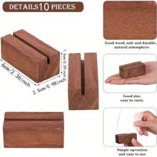 5PCS,Wooden Card Clip, Business Card Clip, Photo Clip, Sign Clip, Menu Clip, Table Card Decoration, Wedding Party Table Decoration