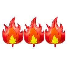 1 Conjunto Balão em Forma de S de Chama, Decorações para Festa de Aniversário/Bombeiro