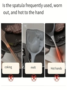 Support à ustensiles de cuisine en silicone résistant à la chaleur. Porte-cuillère, spatule, louche, pinces, baguettes. Design à plusieurs fentes pour ranger les ustensiles de cuisine sur le plan de travail ou la cuisinière. Accessoire de cuisine pratique, facile à nettoyer et qui permet de garder la cuisine propre et organisée