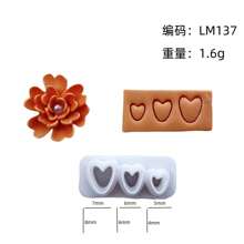 Creative 3D Flower Petal Ornament Earring Pendant Making Soft Clay Mold Clay Knives Polymer Clay Earring Making DIY Mold Tools Polymer Clay Knives Polymer Clay Cutter