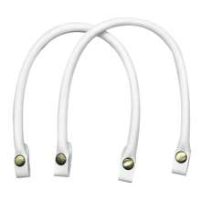 钱包手柄 2 件 15.7 英寸长手提包手柄 黑色 PU 皮革钱包带 带纽扣 适用于手提包和手提包 DIY 制作配件 包袋皮革手柄 - 彩色 - 查看 14