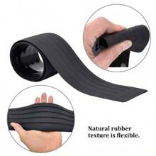 NetHong 104cm Car Rear Sill Body Bumper Guard Protector Rubber Plate Trim Strip Cover - Black - View 3