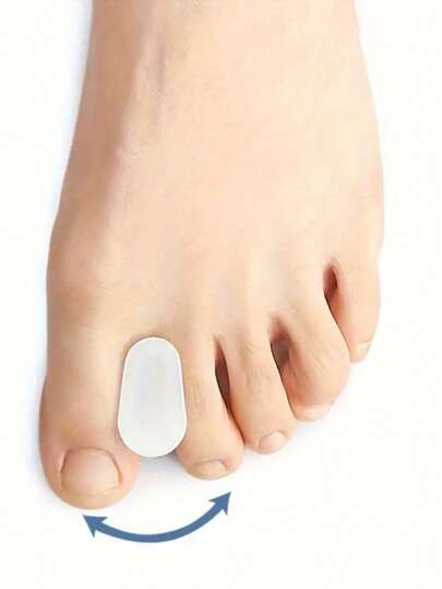 1 par de separadores de dedos em material TPU, separadores de dedos confortáveis, macios e elásticos, antiderrapantes e inodoros, adequados para todos os tipos de sapatos