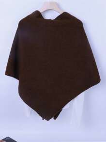 1buc eșarfă triunghiulară, ocazională, ușoară, coreeană, în amestec de lână, cu mai multe uzuri, încalzitoare pentru gât, culoare solidă, potrivită pentru toate anotimpurile