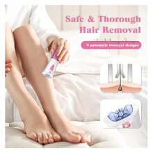 Glabrous Skin Epilator - Wireless Hair Remover For Face And Body, Painless Epilation Device With Gentle Exfoliation, Suitable For All Skin Types, Long-Lasting Smoothness - Nhiều màu - Xem 2