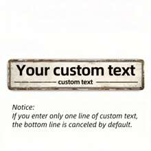 Customized Text Metal Street Sign - Personalized Outdoor And Indoor Wall Art, Vintage Multi-Color Design, Battery-Free Operation, 4x16 Inches, Street Sign, Metal Plaque,Provincial Elegance Living - Multicolor - View 8
