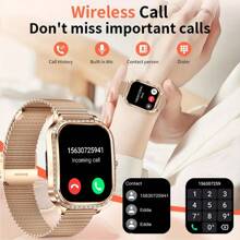 SENBONO Women Smart Watch With Fitness Tracker, Wireless Call, Smart Sitting Reminder, Real-Time Weather Forecast, Pedometer - Stylish New Sports Design For Active Women, Compatible With Android And IOS - Rose Gold - View 3