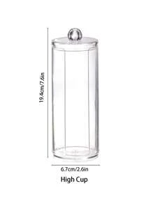 3M 1 pezzo/3 pezzi Organizer portatrucchi, porta cotton fioc per il bagno, dispenser rotondo per dischetti/filo interdentale, per ordinare e conservare, per vacanze in spiaggia, raccolta bagno, raccolta camera da letto, grande capacità