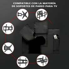 Cubierta de TV para Exteriores,Funda para TV de Exterior Resistente a la Intemperie y al polvo,Adecuado para LED, LCD, OLEDProtector de Visualización de TV Exterior - Negro - Ver 4